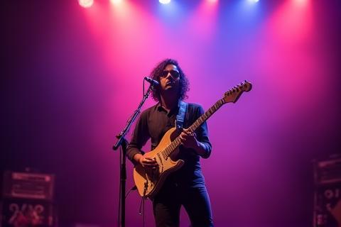Musician Arjun Varma performing on stage